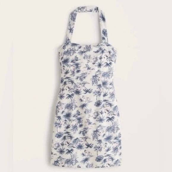 A&F Linen Blend Mini Dress - Picture 2 of 6